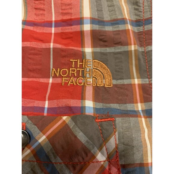 The North Face Plaid Button Up Short Sleeve Shirt L Gorpcore Outdoor Hiking - Picture 5 of 10